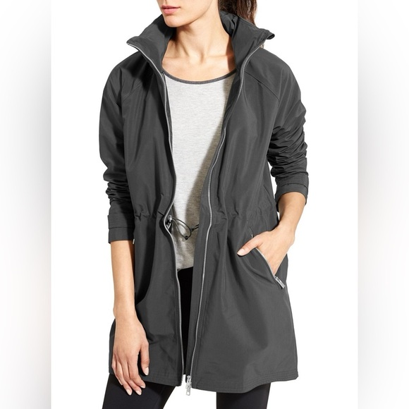 ATHLETA Gray Misty hooded‎ full zip jacket size S. - Picture 1 of 14
